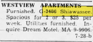 Dream Motel - Aug 11 1960 Article (newer photo)